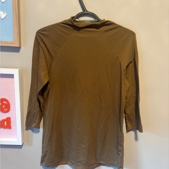 Intimately Free People Olive Green 3/4 Sleeve Tee - Picture 5 of 5